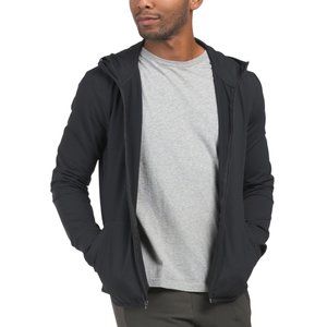 FOURLAPS XL Full Zip Hooded Jacket Black